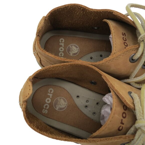 CROCS Men's Tan Nubuck Walu Chukka Boot 15364 Size 9 Moccasin Casual Comfort - Picture 8 of 11